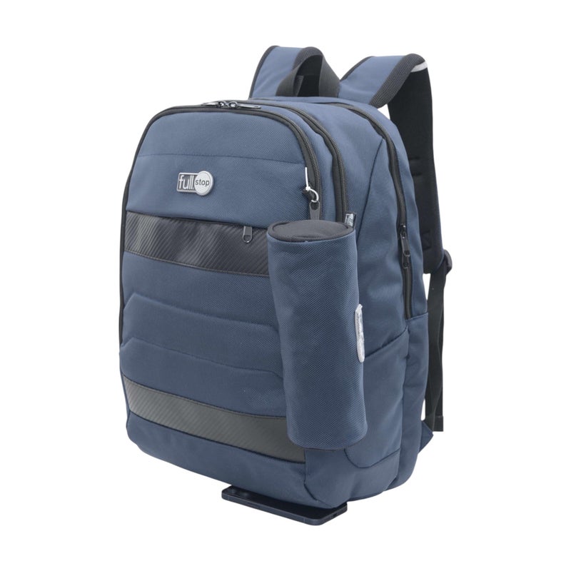 Full Stop Solid Navy School Backpack for Kids - Image 2